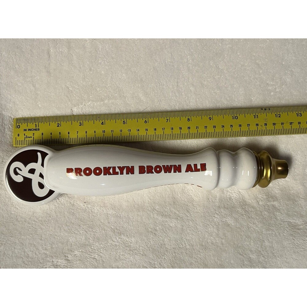 Brooklyn Brown Ale Ceramic Beer Tap Handle 12.5” Brooklyn Brewery Bar Decor